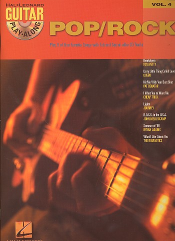 Guitar play-along vol.4 (+CD): Pop/Rock, play 8 of your favorite songs with tablature, chords, notes