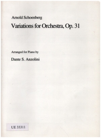 Variations for orchestra op.31 for piano solo