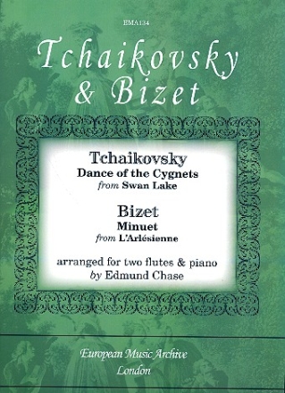 Dance of the Cygnets (Tschaikowski) and  Minuet from L'Arlesienne (Bizet) for 2 flutes and piano