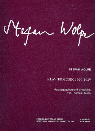 Klaviermusik 1920 - 1929