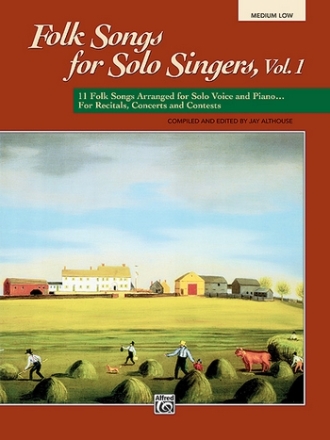 Folk Songs for Solo Singers vol.1 for medium low voice and piano