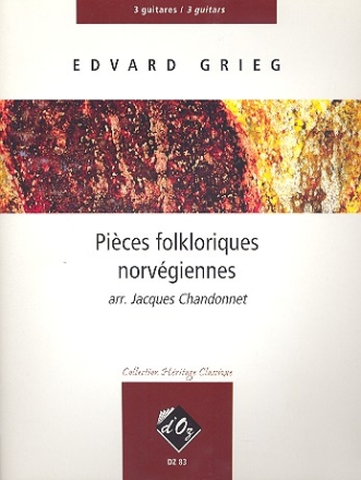 Pices folkloriques norvgiennes pour 3 guitares partition et parties