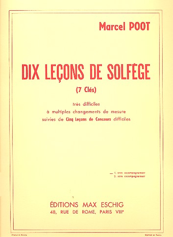 10 lecons de solfge  7 cls (trs difficiles) avec accompagnement de piano