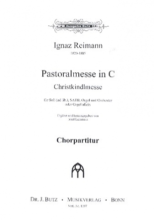 Pastoralmesse C-Dur fr Soli, gem Chor und Orgel (Orchester ad lib) Chorpartitur