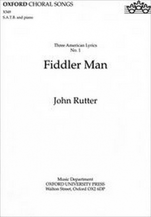 Fiddler man for mixed choir and piano, score 3 American lyrics no.1