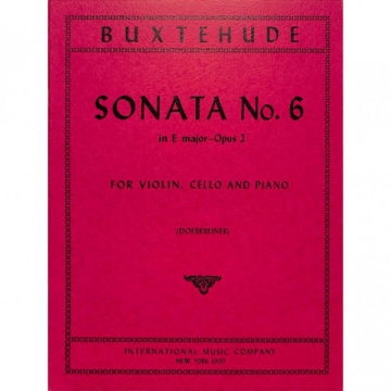 Sonata E major no.6 op.2 for violin, cello and piano