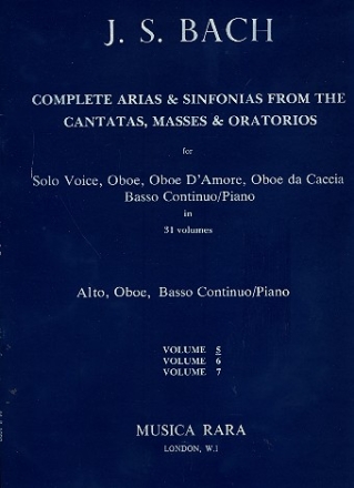 Complete Arias and Sinfonias vol.5 for alto, oboe and Bc