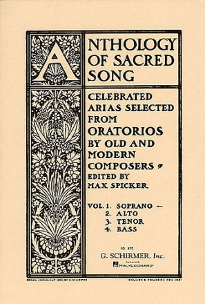 Anthology of Sacred Songs vol.1 for soprano and piano