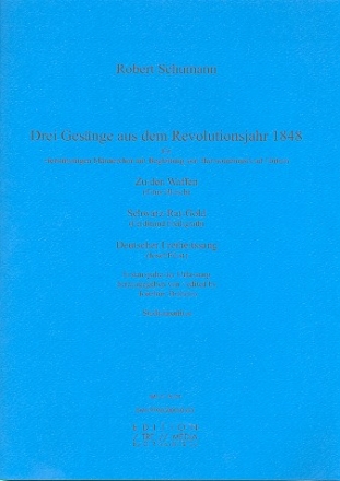 3 Gesnge fr Mnnerchor und Harmoniemusik Studienpartitur