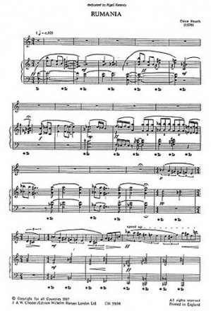 Rumania for violin (flute) and piano