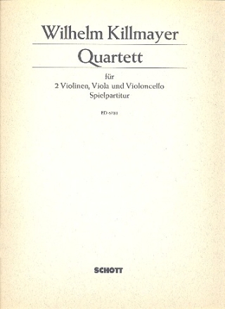 Quartett fr Streichquartett Spielpartitur