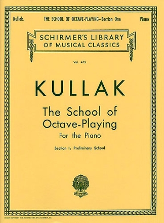 The School of Octave-Playing vol.1 (Preliminary school) for piano