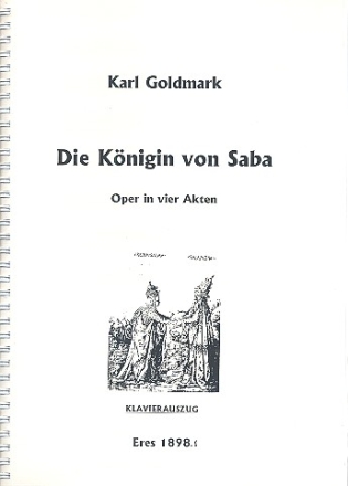 Die Knigin von Saba  Klavierauszug