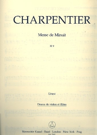 Messe de minuit H9 fr Soli, gem Chor und Orchester Violine 1 und Flten