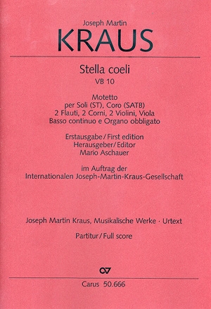 Stella coeli VB10 fr Soli, gem Chor und Orchester Partitur