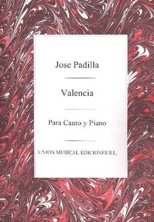 Valencia para canto y piano