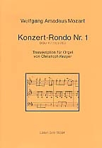 Konzert-Rondo D-Dur Nr.1 KV382 fr Klavier und Orchester fr Orgel