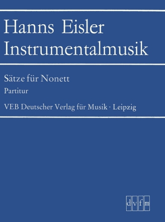 Instrumentalmusik Stze fr Nonett Partitur