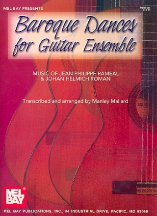 Baroque Dances for guitar ensemble| score and parts Mallard, Manley, arr.