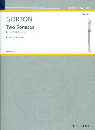 2 sonatas for 2 treble recorders score