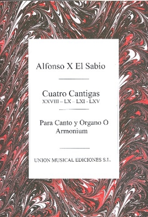4 Cantigas para Canto y Organo o armonium