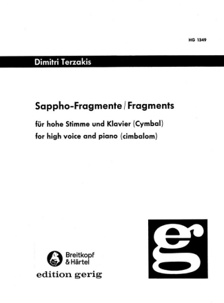 Sappho-Fragmente fr hohe Singstimme und Klavier