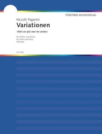 Variationen ber 'Nel cor piu non mi sento' fr Violine und Klavier Prihoda, Hrsg.