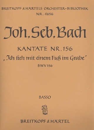 Ich steh mit einem Fu im Grabe Kantate Nr.156 BWV156 Violoncello / Kontrabass