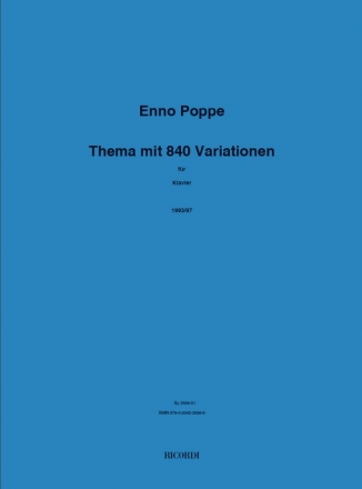 Thema mit 840 Variationen fr Klavier