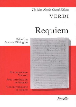 Requiem fr Soli, gem Chor und Orchester Klavierauszug (lat) Vorwort dt/en/frz