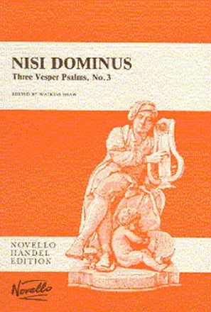 Nisi Dominus for soloists, mixed chorus, strings and bc vocal score