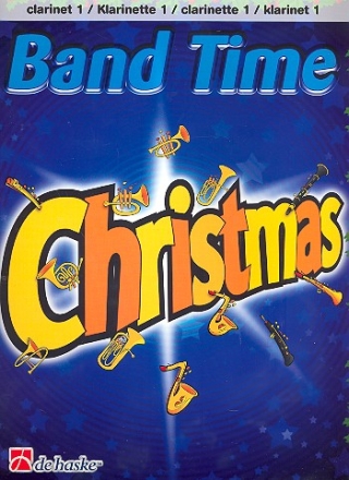 Band Time Christmas fr Blasorchester Klarinette 1