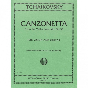 Canzonetta op.35 for violin and guitar Krantz, D. O., ed.