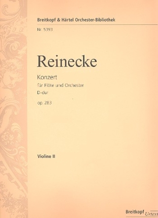 Konzert D-Dur op.283 fr Flte und Orchester Violine 2