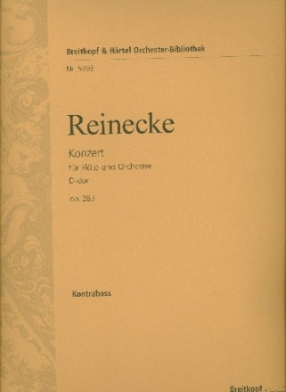 Konzert D-Dur op.283 fr Flte und Orchester Kontrabass