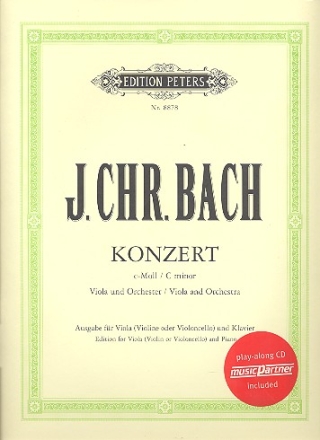 Konzert c-Moll fr Viola und Orchester (+CD) fr Viola (Violine/Violoncello) und Klavier