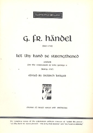 Let thy Hand be strengthened fr gem Chor und Orchester Partitur (en)