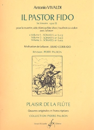 Il Pastor Fido op.13 vol.1 (nos.1-2) pour flte et piano