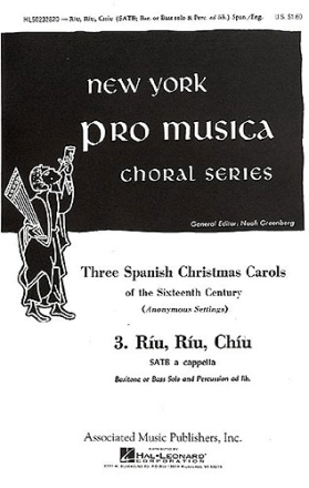 Ru ru Chu for mixed chorus a cappella Baritone (Bass) solo and tambourine ad lib,  score (sp/en)