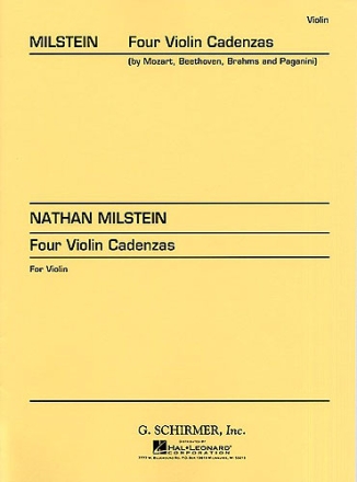 4 Cadenzas for violin Concertos