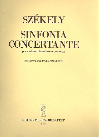 Sinfonia concertante per violino, piano e orchestra vocal score