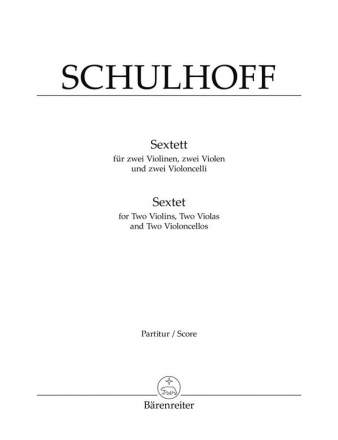 Sextett fr 2 Violinen, 2 Violen und 2 Violoncello Partitur