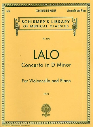 Concerto in d Minor for cello and orchestra for cello and piano