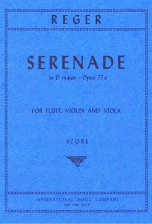 Serenade D-Dur op.77a fr Flte, Violine und Viola Studienpartitur