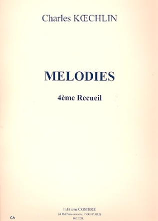 Melodies vol.4 pour chant et piano