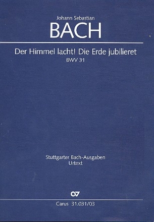 Der Himmel lacht die Erde jubilieret Kantate Nr.31 BWV31 Klavierauszug