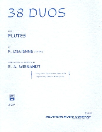 38 Duos for 2 flutes score