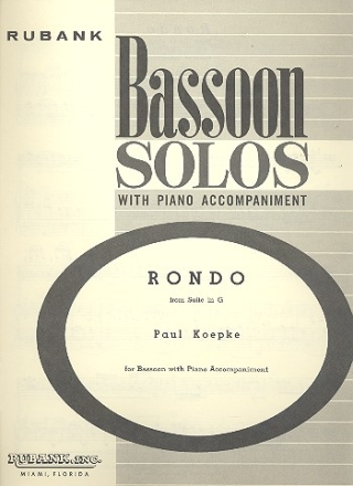 Rondo from Suite G Major for bassoon and piano