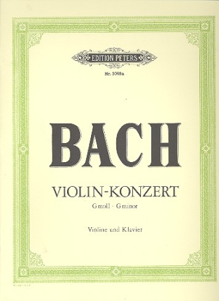 Konzert g-Moll fr Violine und Orchester fr Violine und Klavier