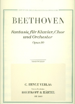 Fantasie c-Moll op.80 fr Klavier, Soli, Chor und Orchester Violoncello